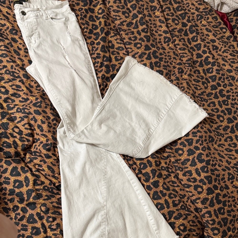 L&B White Flare & Wide Leg Jeans